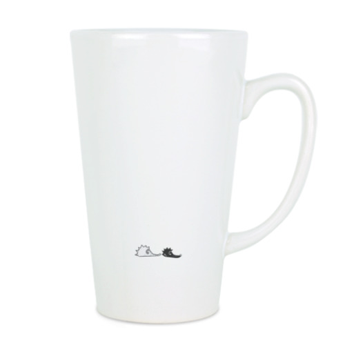 Чашка Латте с принтом Small Strange animals