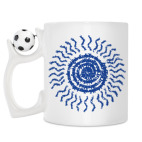 Кружка с футбольным мячиком