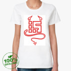 Женская футболка органик