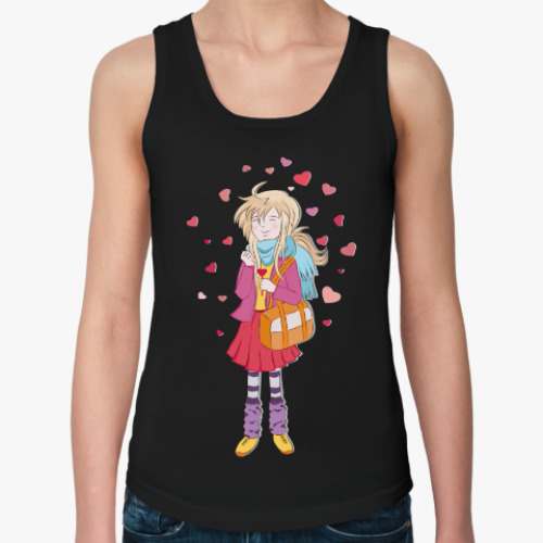 Женская майка с принтом Намекни о своих чувствах!