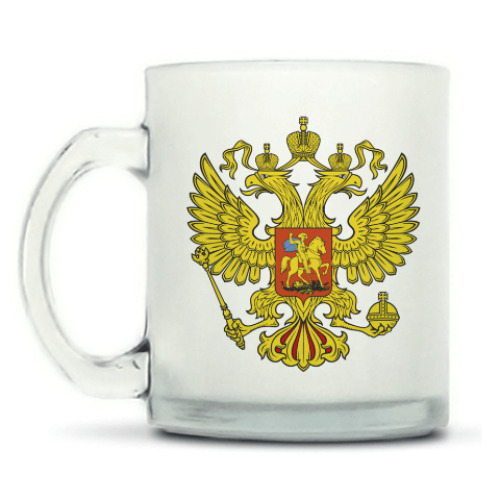 Кружка матовая с принтом Герб России