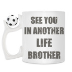 Кружка с футбольным мячиком