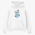 Толстовка худи оверсайз