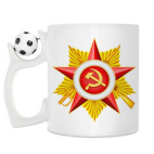 Кружка с футбольным мячиком