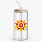 Банка с бамбуковой крышкой