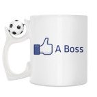 Кружка с футбольным мячиком