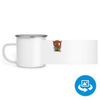 Кружка металлическая белая (круговая запечатка)