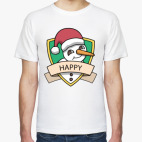 Классическая футболка Снеговик