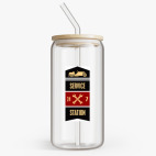 Банка с бамбуковой крышкой