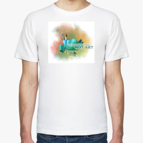 Футболка с принтом We make money not art
