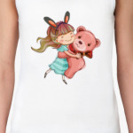  девочка и медвежонок