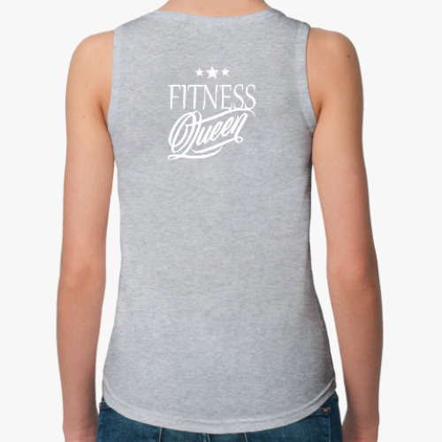 Женская майка с принтом FITNESS QUEEN