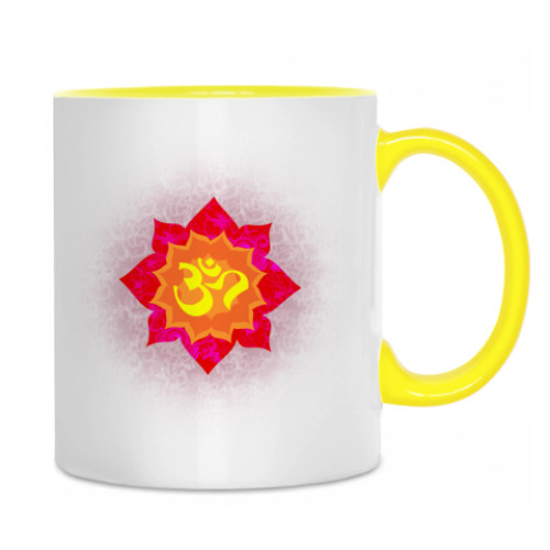 Кружка с принтом Мантра Ом