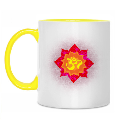 Кружка с принтом Мантра Ом