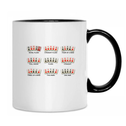 Кружка с принтом Poker