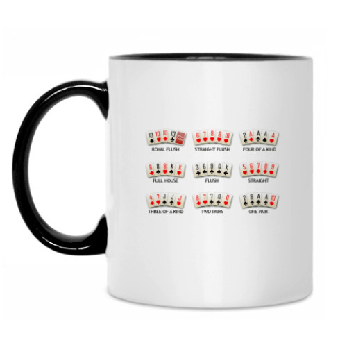 Кружка с принтом Poker