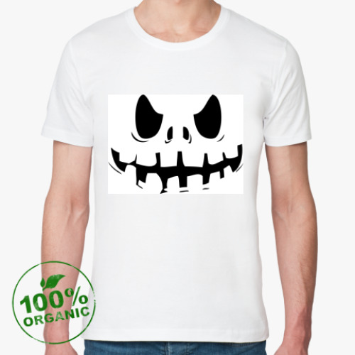 Футболка из органик-хлопка с принтом Зомби-Привидение