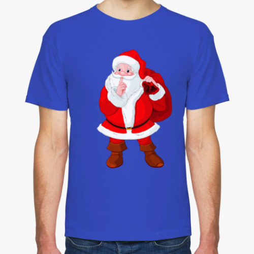 Футболка с принтом Санта Клаус