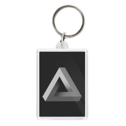 Брелок с принтом Невозможный Треугольник 3D