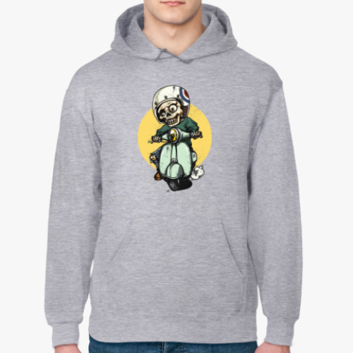 Толстовка худи с принтом Мертвый гонщик