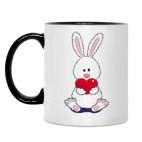 Двухцветная кружка Кролик