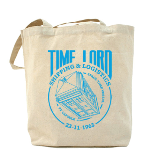 Сумка шоппер с принтом Time Lord