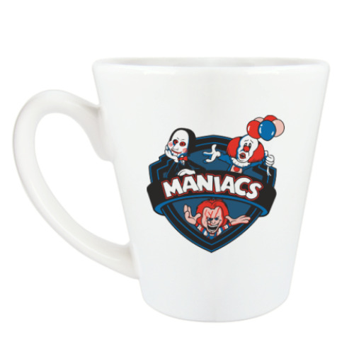 Чашка Латте с принтом Maniacs