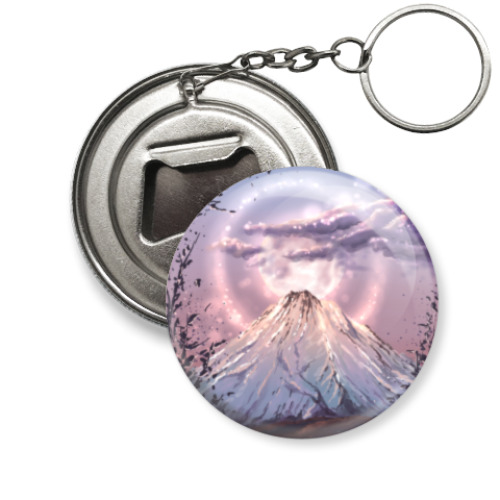 Брелок-открывашка с принтом Горы