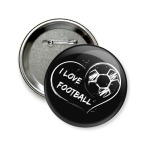 Значок 58 мм Я люблю футбол