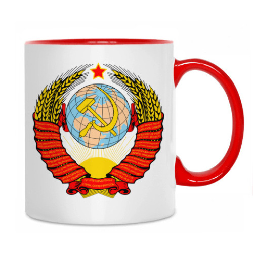Кружка с принтом СССР