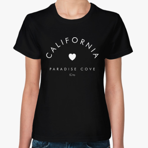 Женская футболка с принтом California paradise cove 30rtb