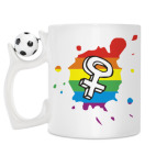 Кружка с футбольным мячиком