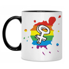 Кружка двухцветная