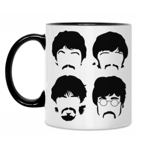 Кружка с принтом Битлз (The Beatles)