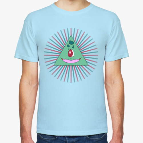 Футболка с принтом Покемон-масон Бульбазавр