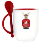 Олень романтичный в свитере