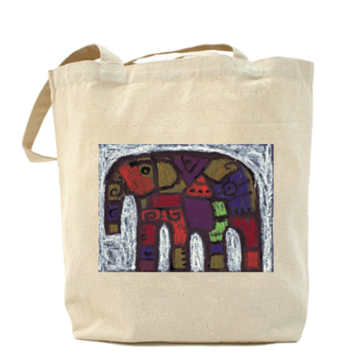 Сумка шоппер с принтом Слон