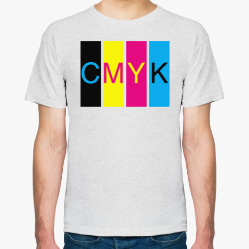 Футболка с принтом CMYK