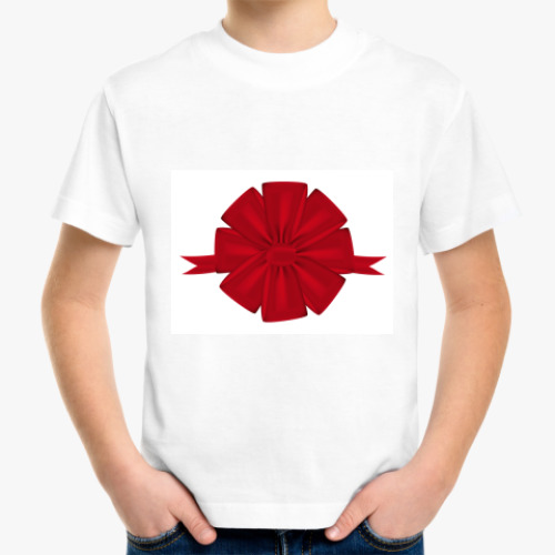 Детская футболка с принтом бант