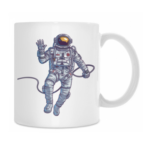 Кружка с принтом Астронавт