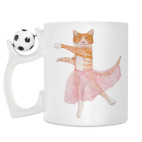 Кружка с футбольным мячиком