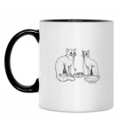 Кружка двухцветная