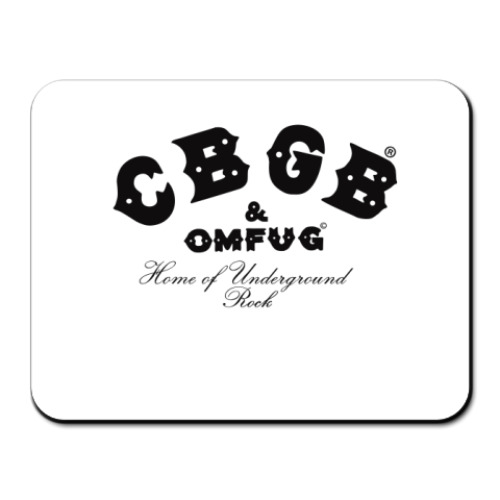 Коврик для мыши с принтом Cbgb