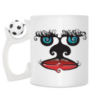 Кружка с футбольным мячиком