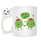 Кружка с футбольным мячиком
