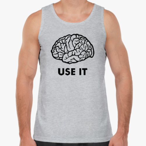 Майка с принтом Мозг