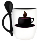 Кружка с ложкой