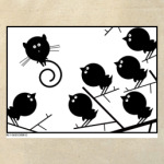 кошка и птицы