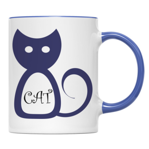 Кружка с принтом Котик