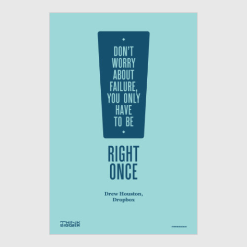 Постер с принтом Don't worry about failure